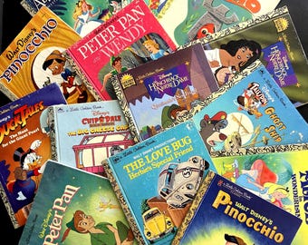 Little Golden Books - MORE Disney! - Animated Classics and T.V. - Copyrights from 1939 to 2003 - Printed in USA
