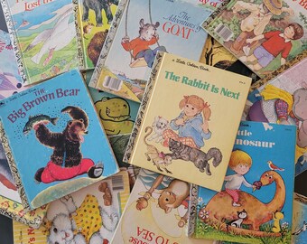 Little Golden Books - Animal Friends - Copyrights from 1947 - 1999 Printed in USA