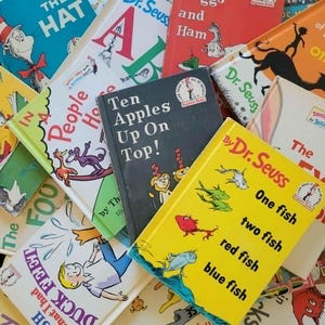 Vintage Dr. Seuss Bright and Early, and Beginner Books, Book Club Editions/Copyrights 1957-1978/Cat in the Hat Books/Theo LeSieg