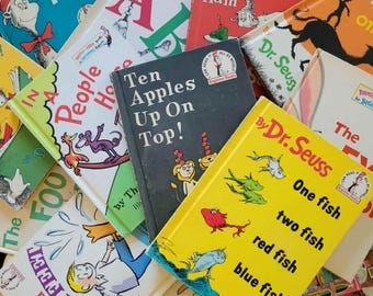 Vintage Dr. Seuss Bright and Early, and Beginner Books, Book Club Editions - Theo. LeSieg - Copyrights 1957-1978 - Printed in USA