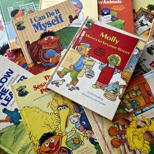 Vintage Sesame Street Book Club Assorted Titles/Golden Press/1980-81/Children&#39;s Television Workshop/PBS/Ernie, Bert, Grover/Printed in USA