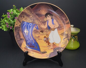 The Bradford Exchange Collectible Disney Plate/Aladdin's "Traveling Companions" Limited Edition/1994 Fourth Issue Aladdin Collection/USA