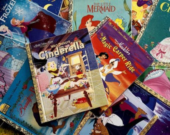 Little Golden Books - Disney Princesses - Cinderella, Ariel, Belle, Snow White & more - Printed in USA