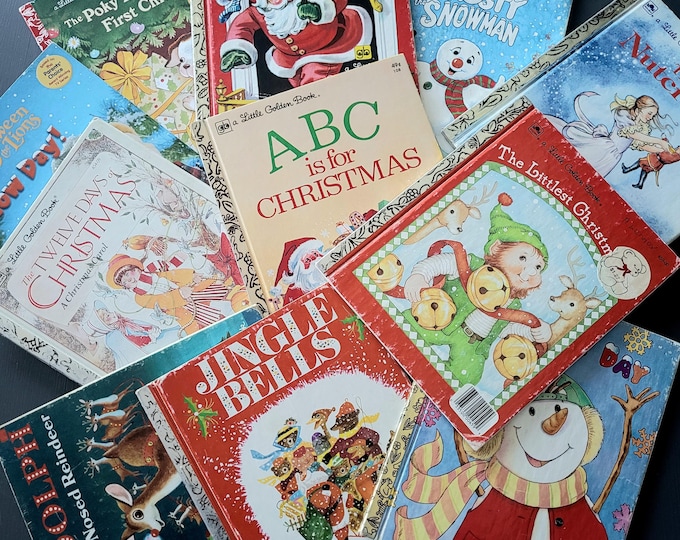 Featured listing image: Little Golden Books - Christmas Season - Classic Holiday Characters - Printed in USA