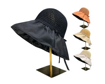 Women&#39;s Large Wide Brim Summer Sun Hat Beach Hat