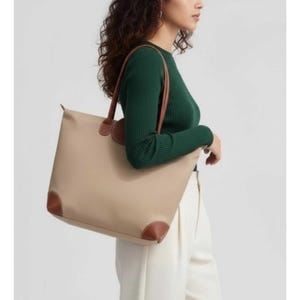 Waterproof Nylon Tote Bag: Double Handle, Top Zip - 17" x 12" image 1