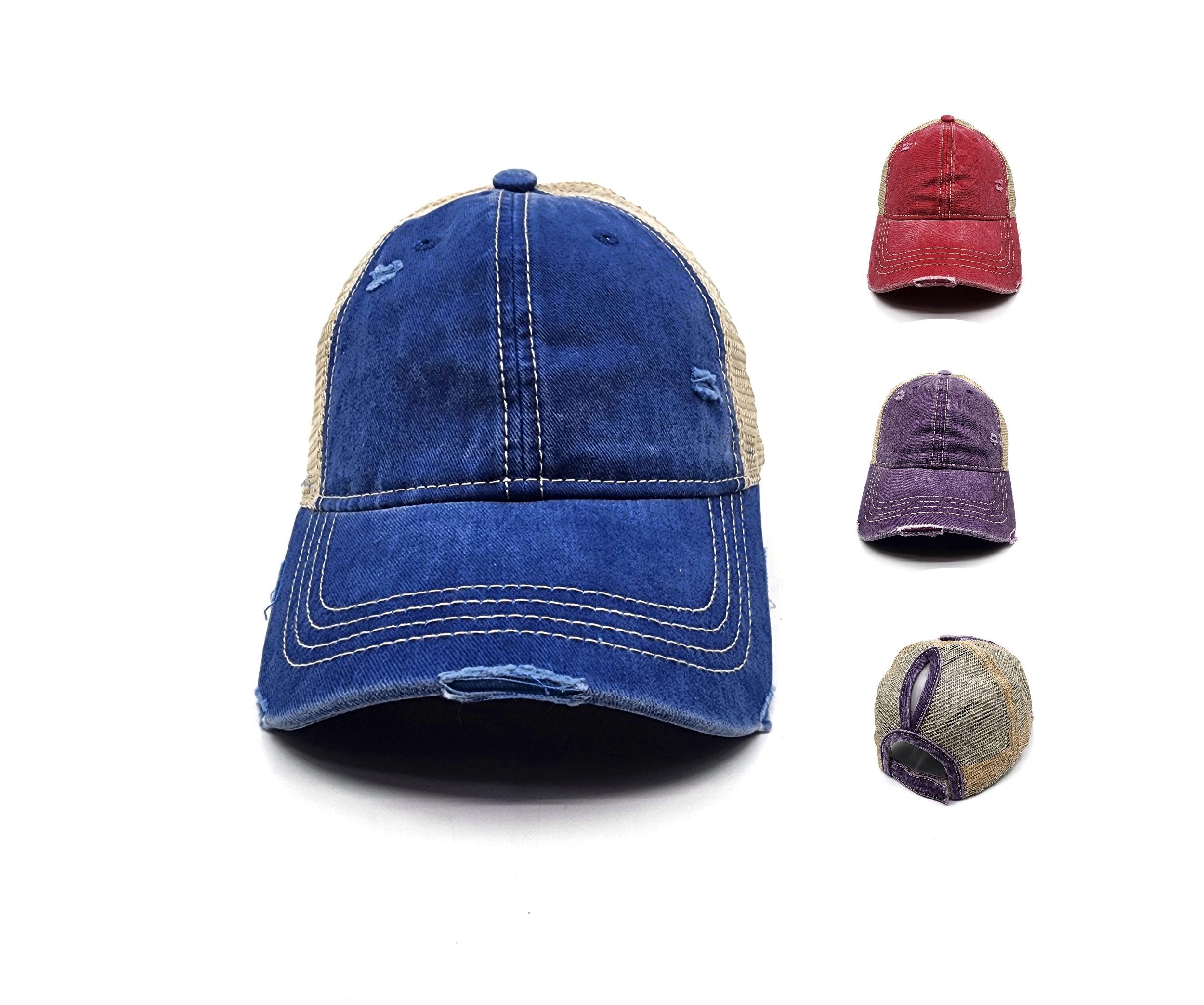 【KHAKIPOINT】25SS★ Destroyed Denim Cap 61hiOS6R4IL._AC_SX522_.jpg