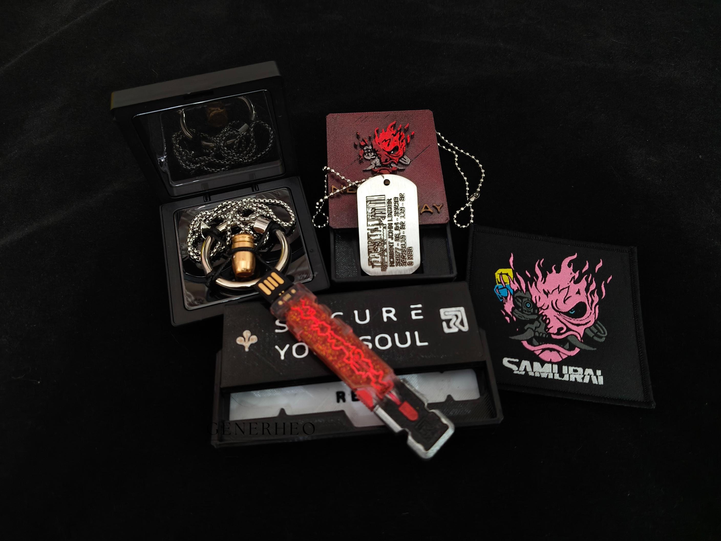 ジャレットカルバー　グッズ Cyberpunk 2077 Gift Box | V Bullet Necklace | Johnny Silverhand