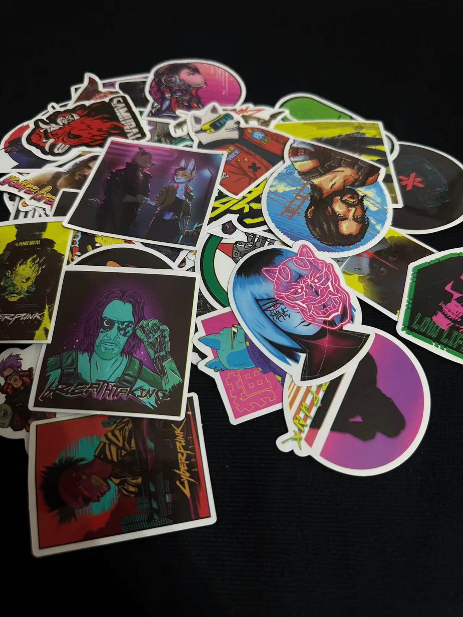 Cyberpunk Rvt Sticker 50 Cyberpunk 2077 Stickers Pack,pvc Waterproof Stickers,cyberpunk 2077 ...
