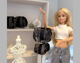 Handmade Miniature Doll Handbag, Cute Accessory