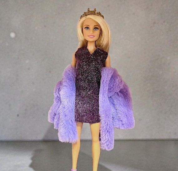 strapless open back dress Pre-Order - New Fit - Maneater Swing Dress in Sunset Purple Polka Dot