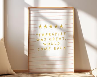 Póster de terapeuta, arte de concientización sobre la salud mental, impresión sobre neurodiversidad