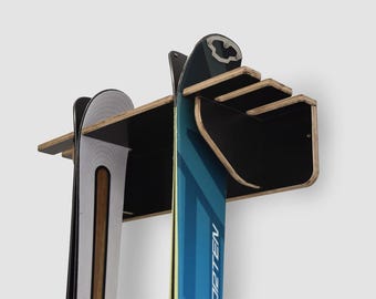 Rangement Garage élégant Skis Support Ski StoreYourBoard BLAT - Porte-skis En Bois, Support Mural Pour 6 Skis, En Support Mural Ski Support Ski Mural Rangement Garage élégant Skis Support Ski StoreYourBoard BLAT - Porte-skis En Bois, Support Mural Pour 6 Skis, En Support Mural Ski Support Ski Mural