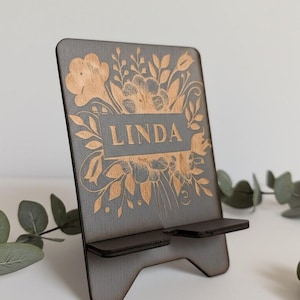 Personalized cell phone holder/stand