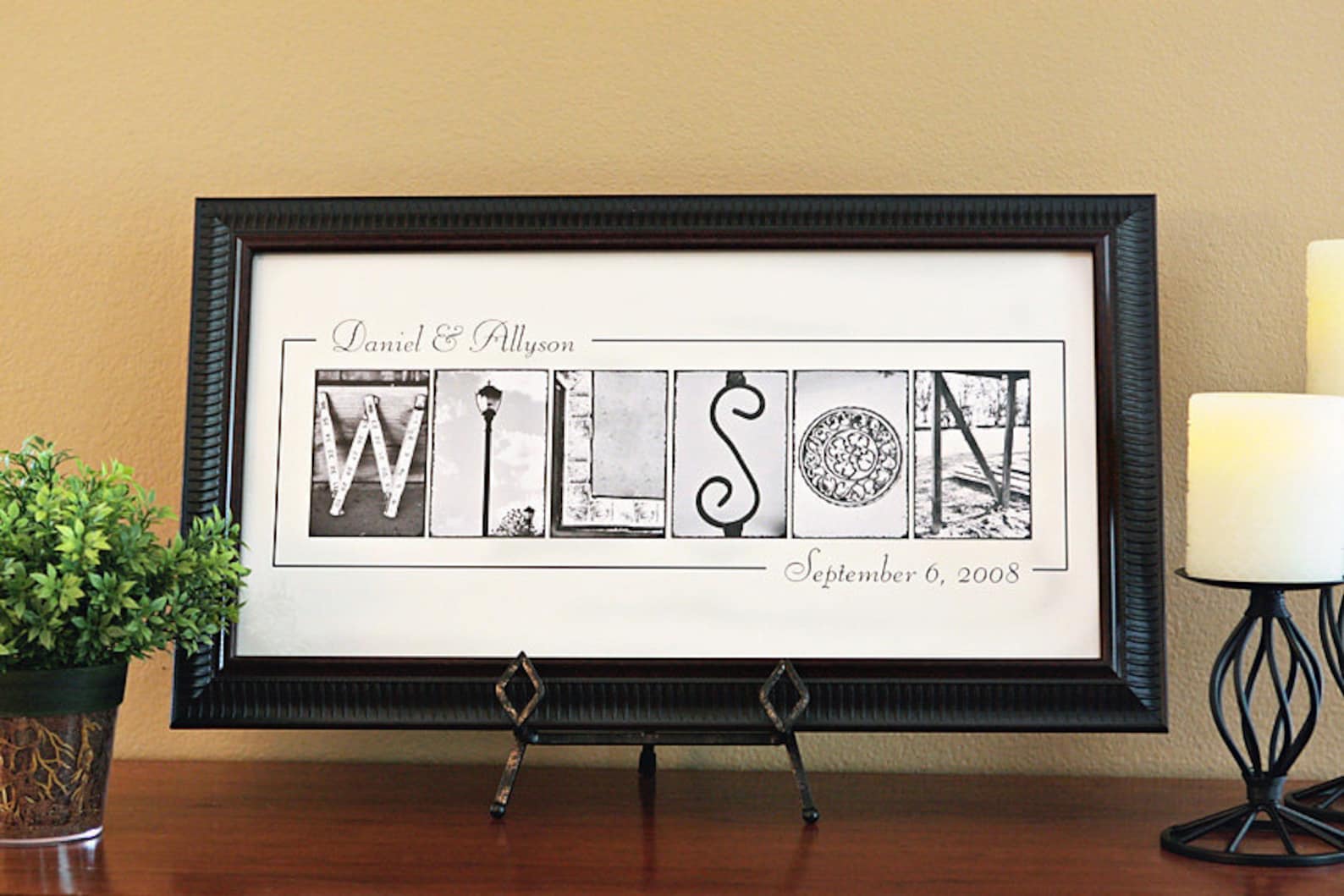 Personalized Name Frame Print 10x20 unframed Personalized Etsy