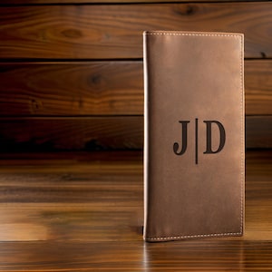 Billetera larga personalizada para hombre, billetera larga de cuero grabada, billetera larga de cuero genuino para hombre, billetera grabada para hombre, billetera de cuero personalizada