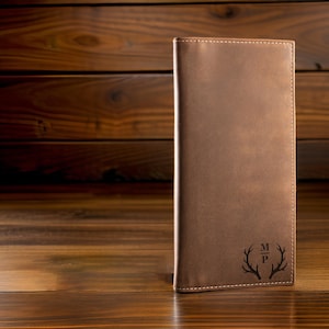 Billetera de cuero personalizada, billetera larga de cuero grabada, billetera larga de cuero genuino para hombres, billetera larga personalizada para hombres, billetera grabada para hombres
