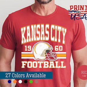 Kansas City Football Shirt, Kansas City Game Day T-shirt, Kansas City Football Fan Gift, Vintage Kansas City Sweatshirt, Kansas Gift For Him