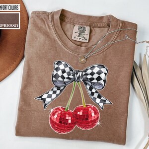 Espresso Comfort Colors Disco Cherry Shirt