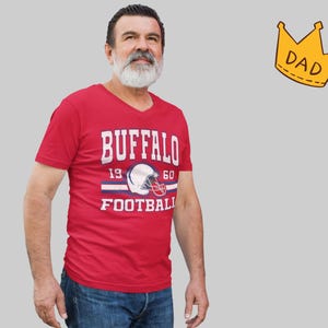Red Buffalo Football Dad Shirt