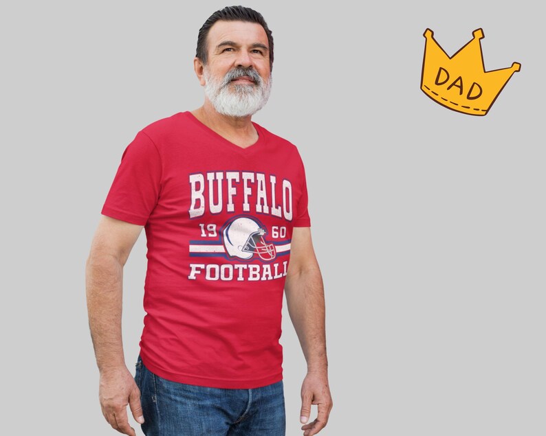 Red Buffalo Football Dad Shirt