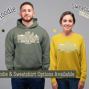 Couple Custom Green Bay Football Hoodie And Sweatshirt
