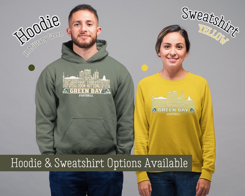 Couple Custom Green Bay Football Hoodie And Sweatshirt