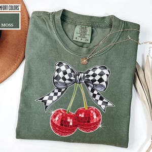 Moss Comfort Colors Disco Cherry Shirt