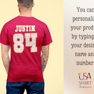 You can personalize your product by typing in your desired name and number