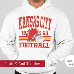 White Retro Kansas City Football Hoodie