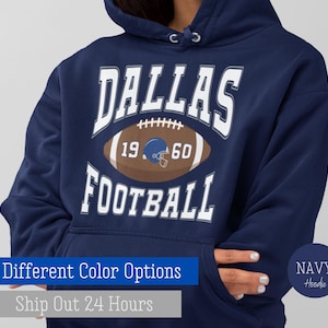 Dallas Football Hoodie, Dallas Football Game Day Sweatshirt, Trendy Dallas Football Fan Gift,  Dallas Football Gift For Him, Est 1960 Hoodie