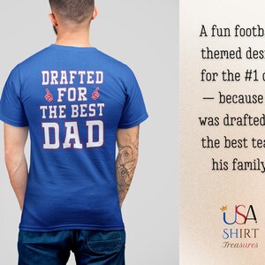 Blue Buffalo Football Dad Shirt back