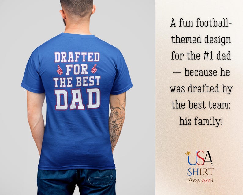 Blue Buffalo Football Dad Shirt back