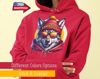 Retro Kansas Football Mascot Hoodie, Vintage 80s Style Kansas City Gameday Sweatshirt, Trendy Kansas Football Fan Gifts, Kansas Mascot Shirt