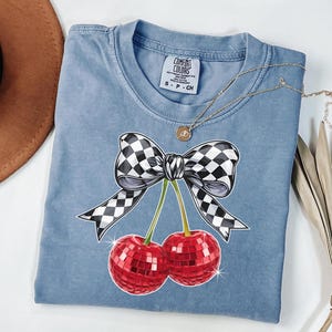 Blue Jean Comfort Colors Disco Cherry Shirt