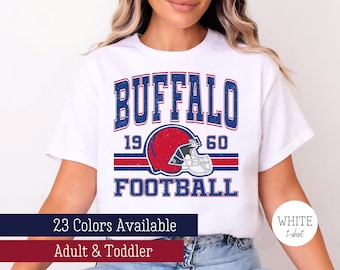 Retro Buffalo Football Tshirt, Buffalo Game Day Tshirt, Crewneck Buffalo Tee, Trendy Buffalo Tshirt, Trendy Buffalo Football Gift For Him