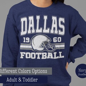 Retro Dallas Football Sweatshirt, Dallas Football Game Day Hoodie, Trendy Dallas Football Fan Gift, Dallas Sweatshirt, Vintage Dallas Hoodie