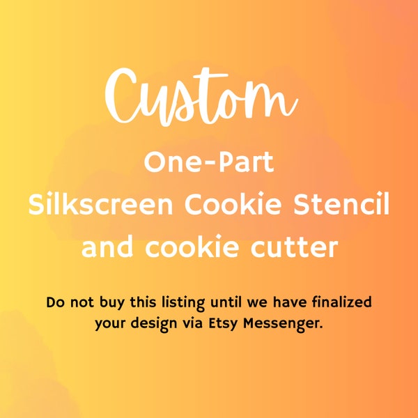 Custom Cookie SilkScreen, Cookie SilkScreen, Custom Cookie Cutter, Cookie Stencil, Mesh Stencil, Cookie Stencil, Custom Silk Screen