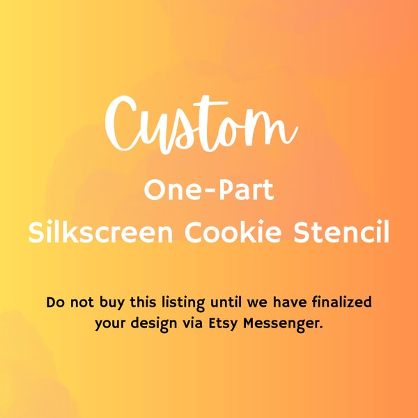 Custom Cookie Silk Screen, Cookie Silk Screen, Custom Cookie Cutter, Cookie Stencil, Mesh Stencil, Cookie Stencil, Custom Silk Screen