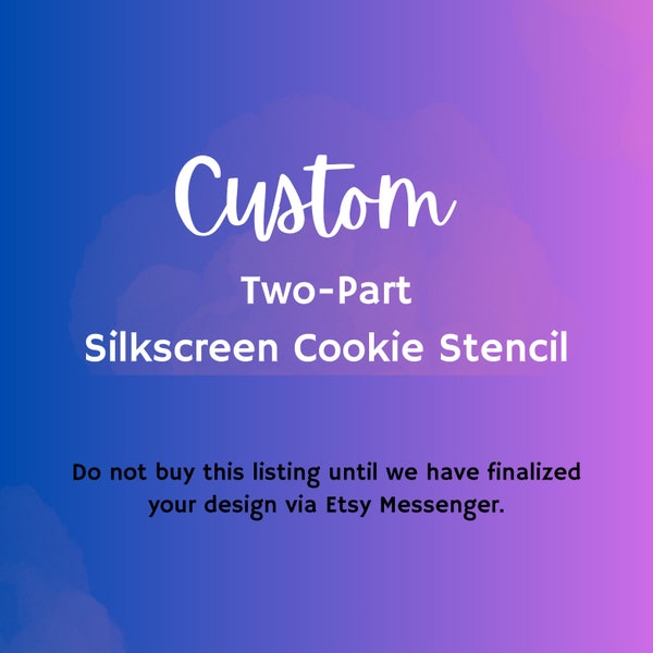 Custom Cookie Silk Screen, Cookie Silk Screen, Custom Cookie Cutter, Cookie Stencil, Mesh Stencil, Cookie Stencil, Custom Silk Screen
