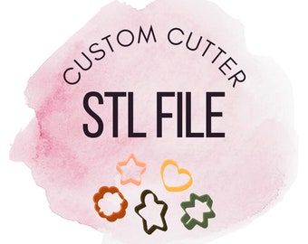 Niestandardowy plik STL do drukowania w domu za pomocą foremki do ciastek, drukowanie 3D, niestandardowa foremka do ciastek