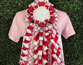 Custom Texas Homecoming Mum, Personalized HoCo Senior Mum, Deluxe Size, 18in Mum