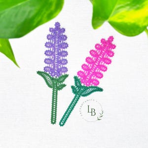 Bobbin Lace Pattern Bookmark Hyacinth Flower • Digital Lacemaking Pattern with Video Tutorial • Spring DIY Project • Gift for a Lacemaker