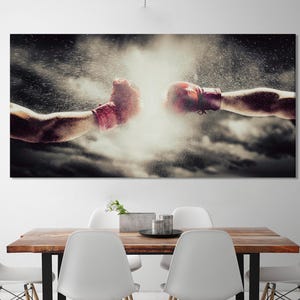 Boxing Gloves Canvas Print - Extra Large Wall Art for Boxing Gym - Oversized Boxing Wall Art for Home Gym Wall Decor, Boxing Gift Idea