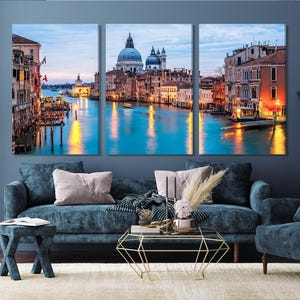 Venice Canvas Art - Grand Canal Wall Art, Basilica Santa Maria della Salute Canvas Print, Italy Wall Art, Italy Canvas Print for Modern Home