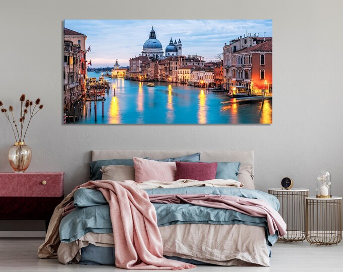 Venice Canvas Art - Grand Canal Wall Art, Basilica Santa Maria della Salute Canvas Print, Italy Wall Art, Italy Canvas Print for Modern Home