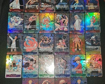 Complete Set of 32 One Piece Manga Cards, Japanese Version, Custom