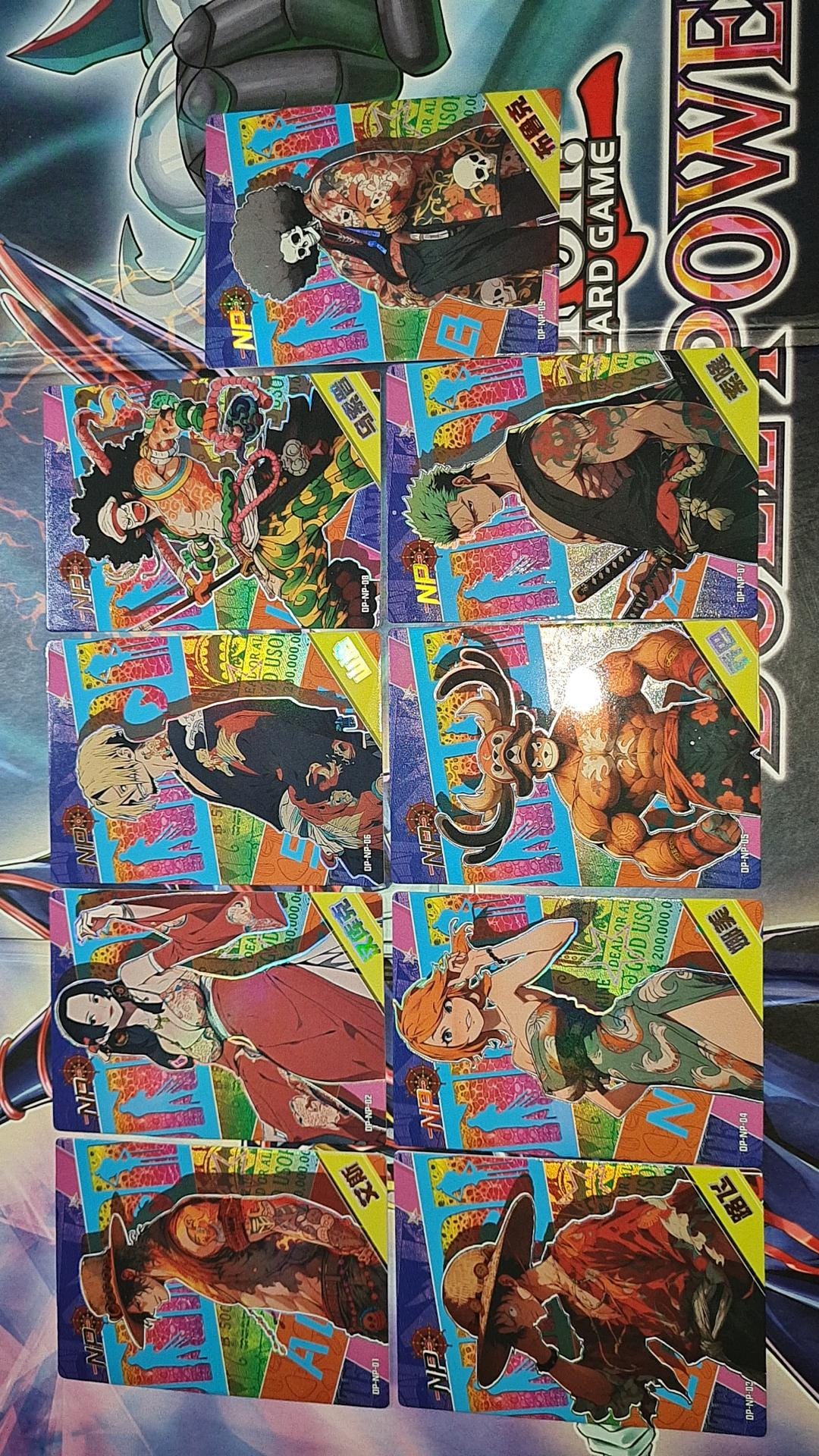 Complete Set of 9 One Piece NP Authentic Cards - Etsy
