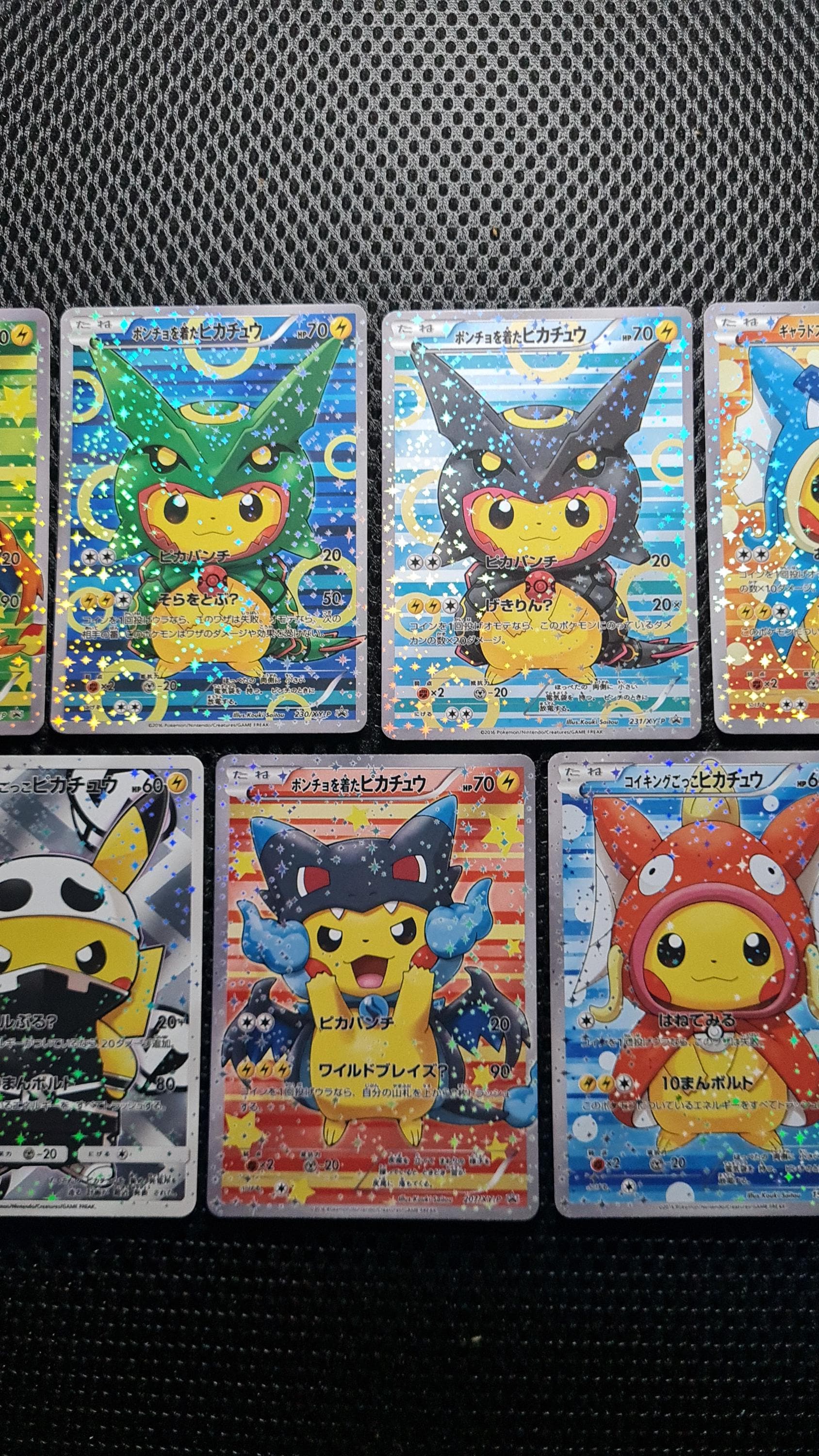Set of 10 Pikachu Cosplay Promo Mario,luigi Proxy,orica 1.1 High
