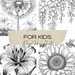 Flowers Coloring Pages for Kids and Adults, Adorable Flower Coloring ...